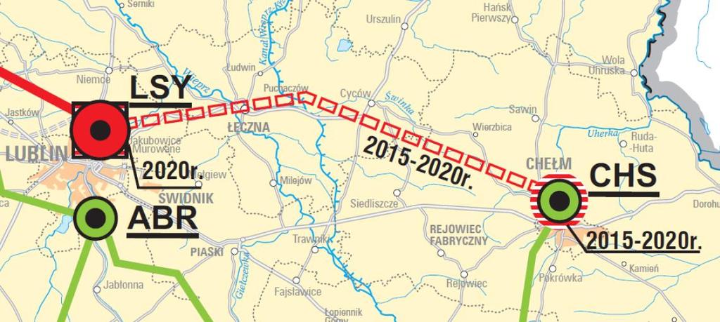 Uzasadnienie realizacji inwestycji Budowa linii 400 kv w relacji Chełm - Lublin Systemowa ma na celu połączenie dwóch dużych węzłów energetycznych: zamojskiego i