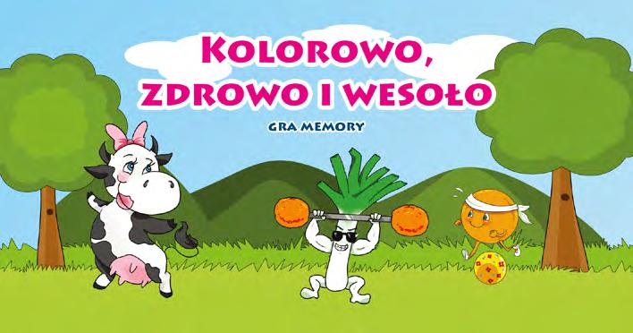 gra memory kolorowo, zdrowo i wesoło Produkt niedostępny w wersji standardowej Wersja dedykowana: nakład 500 sztuk / 5 000 zł brutto nakład 1 000 sztuk / 7 000 zł brutto Zestaw 30 elementów Gra
