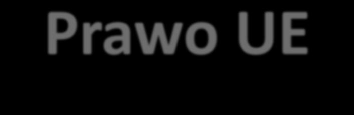 Prawo UE Prawo UE dzielimy na : 1.