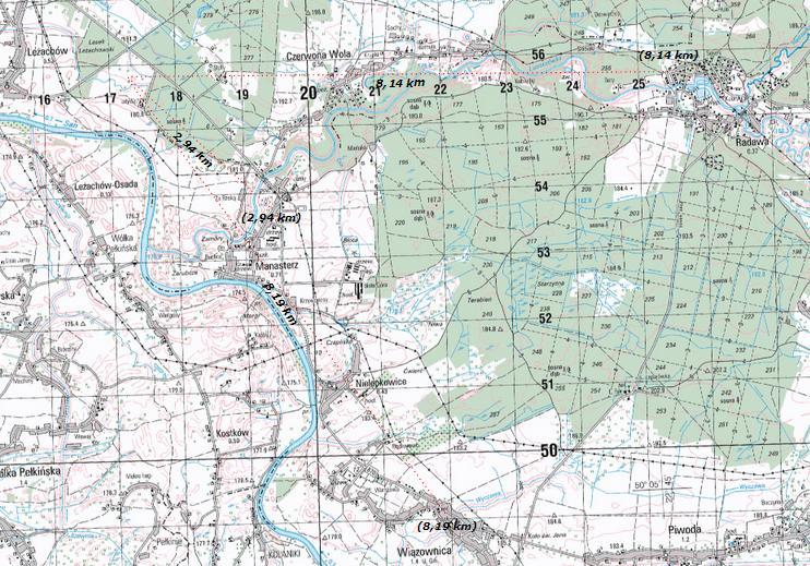 Odległości od nowego zakładu Farmutil w Leżachowie Manasterz 2,94 km Nielepkowice 5,45