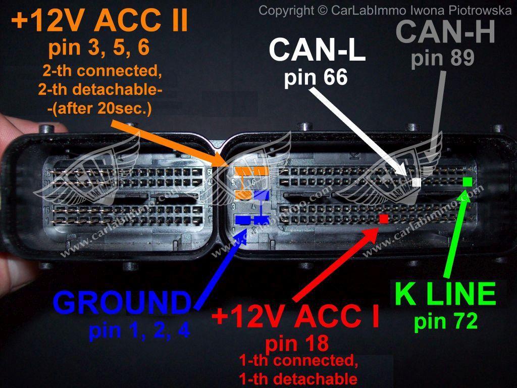 14 VW EDC16 K-line immo OFF W Uniwersalnym Emulatorze Julie zlutuj zworkę J3 Dostępny jako program nr 10 VW EDC16
