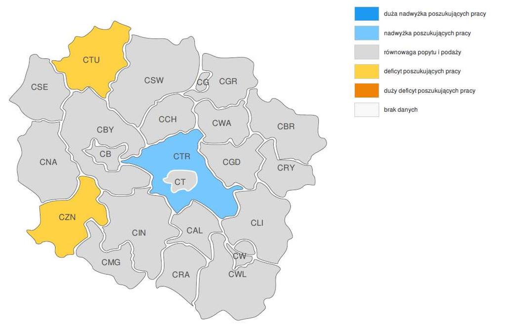 PROGNOZA NA 2017, WOJEWÓDZTWO KUJAWSKO-POMORSKIE ZMIANA ZAPOTRZEBOWANIA NA PRACOWNIKÓW W GRUPIE ZAWODÓW PRACOWNICY DS.