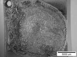 Substrate overlay interface: a) incomplete wetting in the sample with TiC strengthening (I = 80 A); b) continuous fusion line in case of Cr 3 