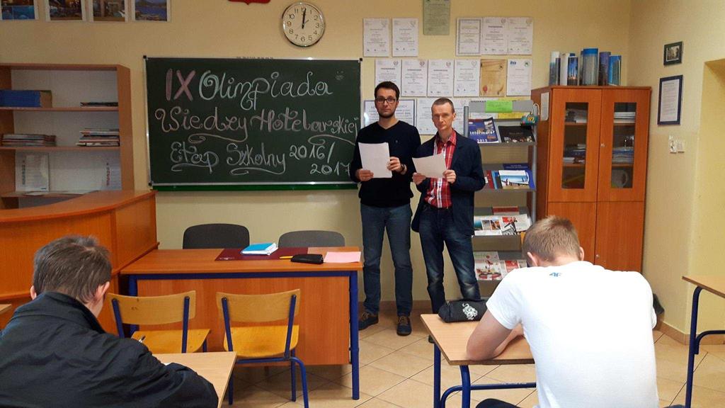 WYNIKI SZKOLNEGO ETAPU OLIMPIADY WIEDZY HOTELARSKIEJ 12 października odbył się Szkolny Etap
