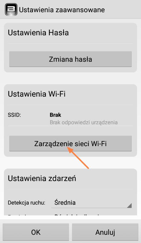 Wyświetli się nazwa sieci Wi-Fi i połączono Można wyjąć kabel Ethernet.