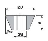 H 3. Specyfikacja techniczna OPRAWKI OGN Rys. 2 C F H1 FANAR H2 Tab.