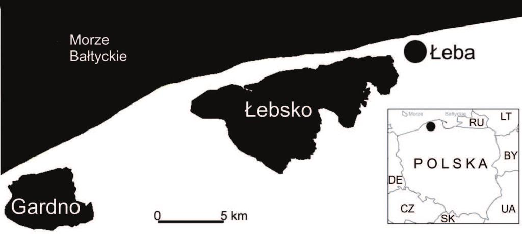 Ryc.1. Lokalizacja obiektów badań.