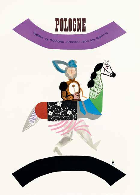 33 Pologne. Visitez la Pologne, admirez son joli folklore, 1966, offset, 97 x 67 cm, sygn. H.TOMASZEWSKI 66, wyd.