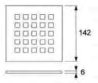 102,00 TECEdrainpoint S - ruszt ozdobny quadratum ze stali nierdzewnej, 100 mm Ruszt ozdobny ze stali nierdzewnej TECEdrainpoint S 100 x 100 mm ruszt ozdobny