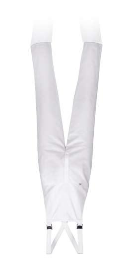 Kolekcja Haccp Biała odzież spełniająca normy Haccp Bluza w serek Spodnie na gumie Ogrodniczki prosty krój, zakładana przez głowę, podkrój szyi w kształcie litery