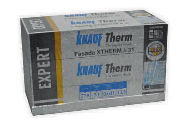 8 KNAUF Therm EXPERT Fasada XTherm λ 31 (TYP EPS 70) Zewnętrzna izolacja termiczna wykonywana metodą lekką mokrą (BSO) Zewnętrzna