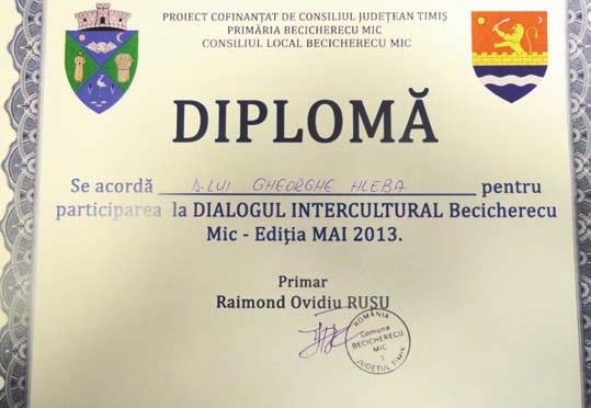 Comuna Becicherecu Mic ºi-a sãr bãtorit Hramul Bisericii Orto do - xe Sâr be, bisericã la care sunt arondaþi ºi cei 118 etnici ucraineni locui - tori ai localitãþii.