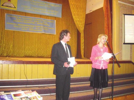 CONCURS DE RECITARE A POEZIEI UCRAINENE - ETAPA NAÞIONALÃ Onorat prezidiu, Stimaþi invitaþi ºi dragi participanþi la Concursul naþional de recitare a poeziei ucrainene În numele secretarului de stat