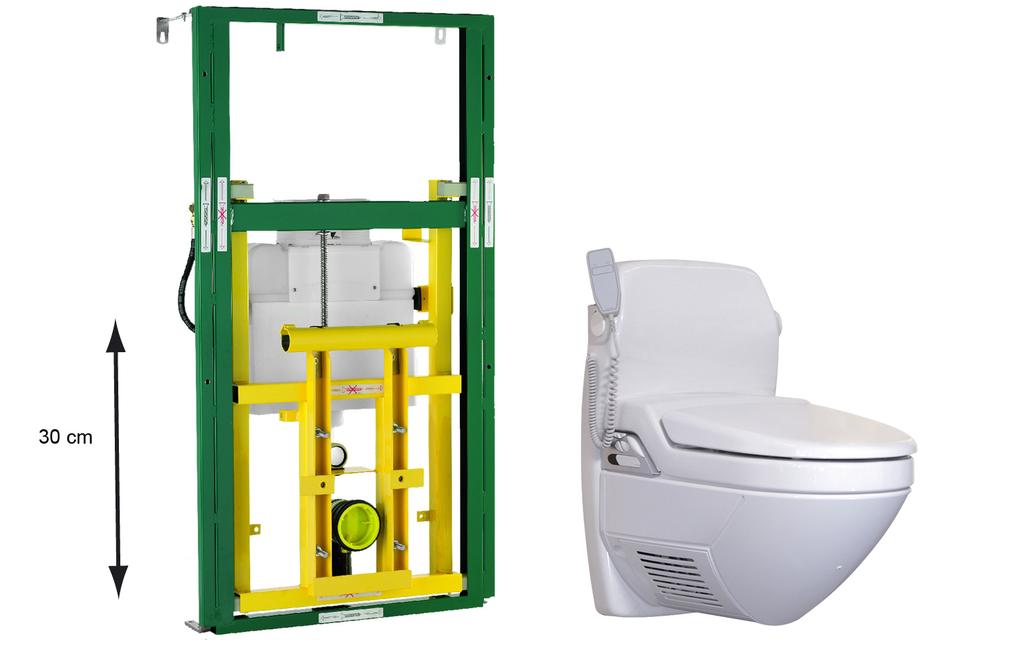 R BIS Systemy sanitarne - stelaże podtynkowe BIS Vario WC Fresh 30 250-320 mm 690 mm 539 mm 1.295-1.