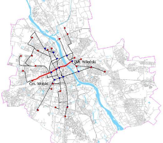 Studium wykonalności dla projektu: Modernizacja trasy tramwajowej W-Z 4 - wariant 1 (W1) zakładający uzyskanie możliwie największych efektów funkcjonalnoruchowych, a zatem: pełną modernizację