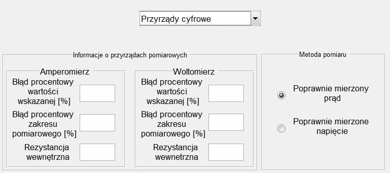 Precyzyjnie opisano tam strukturę pliku z danymi pomiarowymi, jakie można wczytać w zakładce Wyniki pomiarów oraz format danych wprowadzanych za pomocą pól tekstowych.