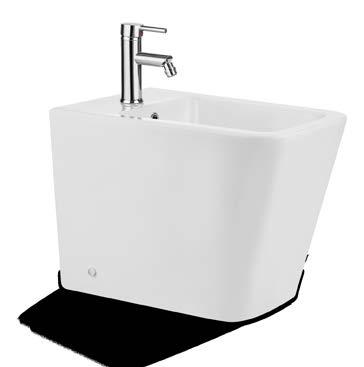Projekt został utrzymany w odcieniu klasycznej, czystej bieli, umożliwiając wkomponowanie urządzeń w wystrój dowolnej stylowo łazienki.