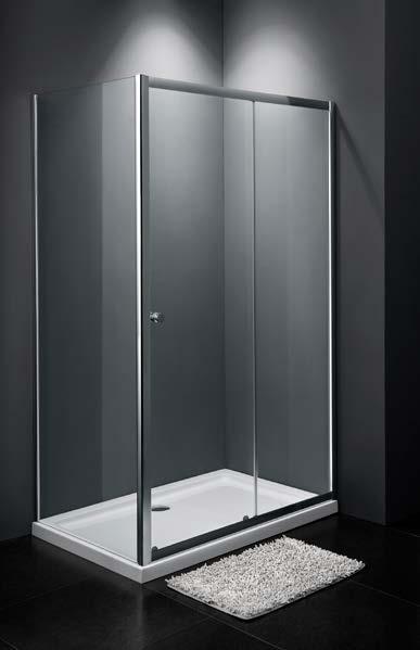 KABINY Kabiny prysznicowe powłoka easy clean Kabiny prysznicowe: szkło hartowane o grubości 6 mm gwarancja: 5 lat kolor profili: chrom kolor szkła: transparentny MOVO Massi Movo (80x100, prawa/lewa)