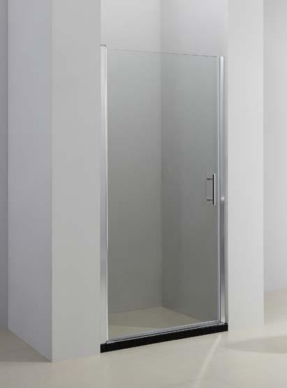 Idealny do brodzików str 48-53 CASE Massi Case to najwyższej klasy drzwi prysznicowe łamane, wykonane z bezpiecznego, ultra wytrzymałego szkła hartowanego o doskonałej przejrzystości i grubości