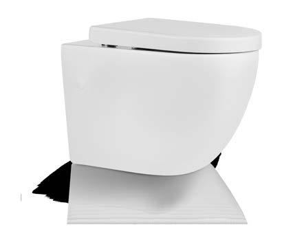 Miska WC stojąca Duro MSMS-2389DU 795,00 (977,85) - deska wolnoopadająca duroplast - zawias metalowy - deska posiada system EASY OFF 360/520/390 Waga 28 kg DECOS SLIM Miska WC wisząca SlimDuro