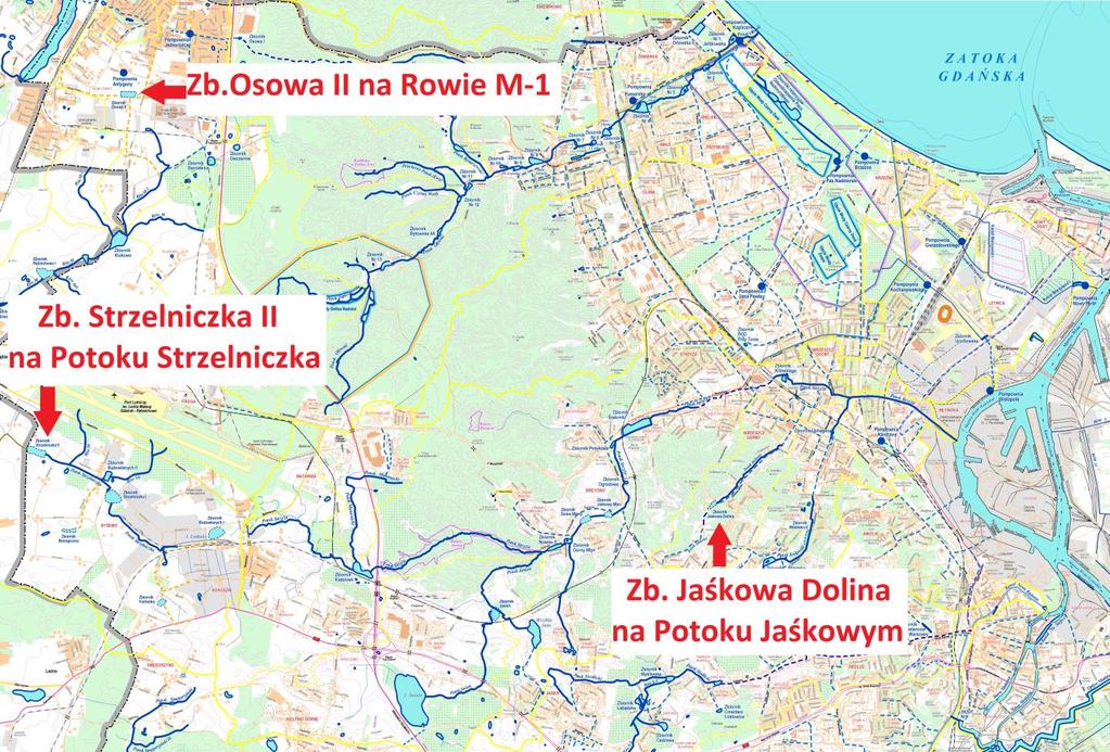 INWESTYCJE W INFRASTRUKTURĘ WNIOSEK POIŚ Zlewnia potoku Strzyża, rzeki Strzelenki, potoku Siedlickiego, kolektora Kołobrzeska 3 Zbiorniki