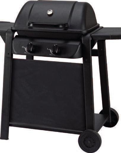 zestawie: przewód gazowy, reduktor ciśnienia, kamienie lawy 339. 90 418. 08 Grill gazowy 116 x 60 x 100 cm wym. powierzchni grillowania (dł. x szer.