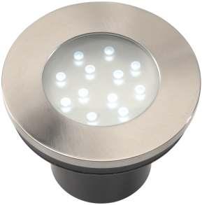 ) Przewód: 2 m H05RN-F 2 0,75 mm 2 ze złączem Źr. światła: LED zespół 12 biały 12 V 2 W Opcja: max.