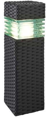 światła: Power LED E27 biały ciepły 12 V 6 W Aton 9004221 Materiał: ratan, szkło Kolor: antracyt Wymiary: 550 165 mm (wys. szer.