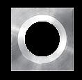 2 pieces (clear and frosted) Drill hole: 90 mm