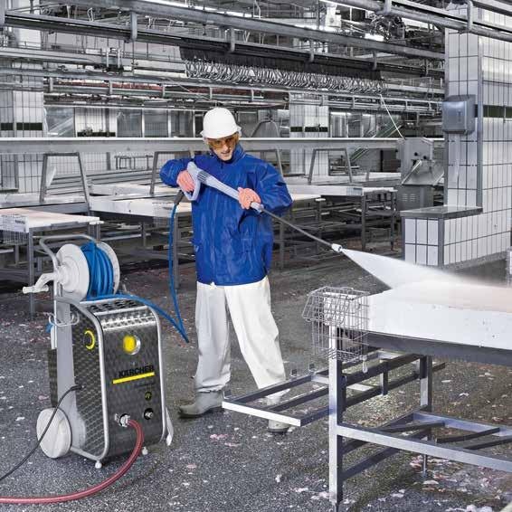 Wyposażenie profesjonalne do urządzeń wysokociśnieniowych Kärcher Węże do przemysłu spożywczego Węże szare i niebieskie przeznaczone są do stosowania w przemyśle spożywczym.
