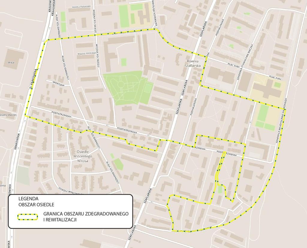 Grafika 25 Podobszar 2 Osiedle Źródło: opracowanie własne * Dokładna mapa podobszru