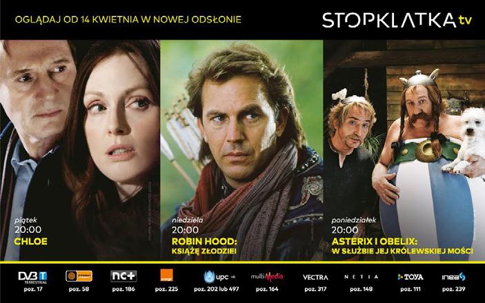 Stopklatka TV drugi kanał filmowo-serialowy w Polsce Utrzymanie stabilnego poziomu przychodów ze sprzedaży reklam (1Q 2017 vs 1Q 2016).