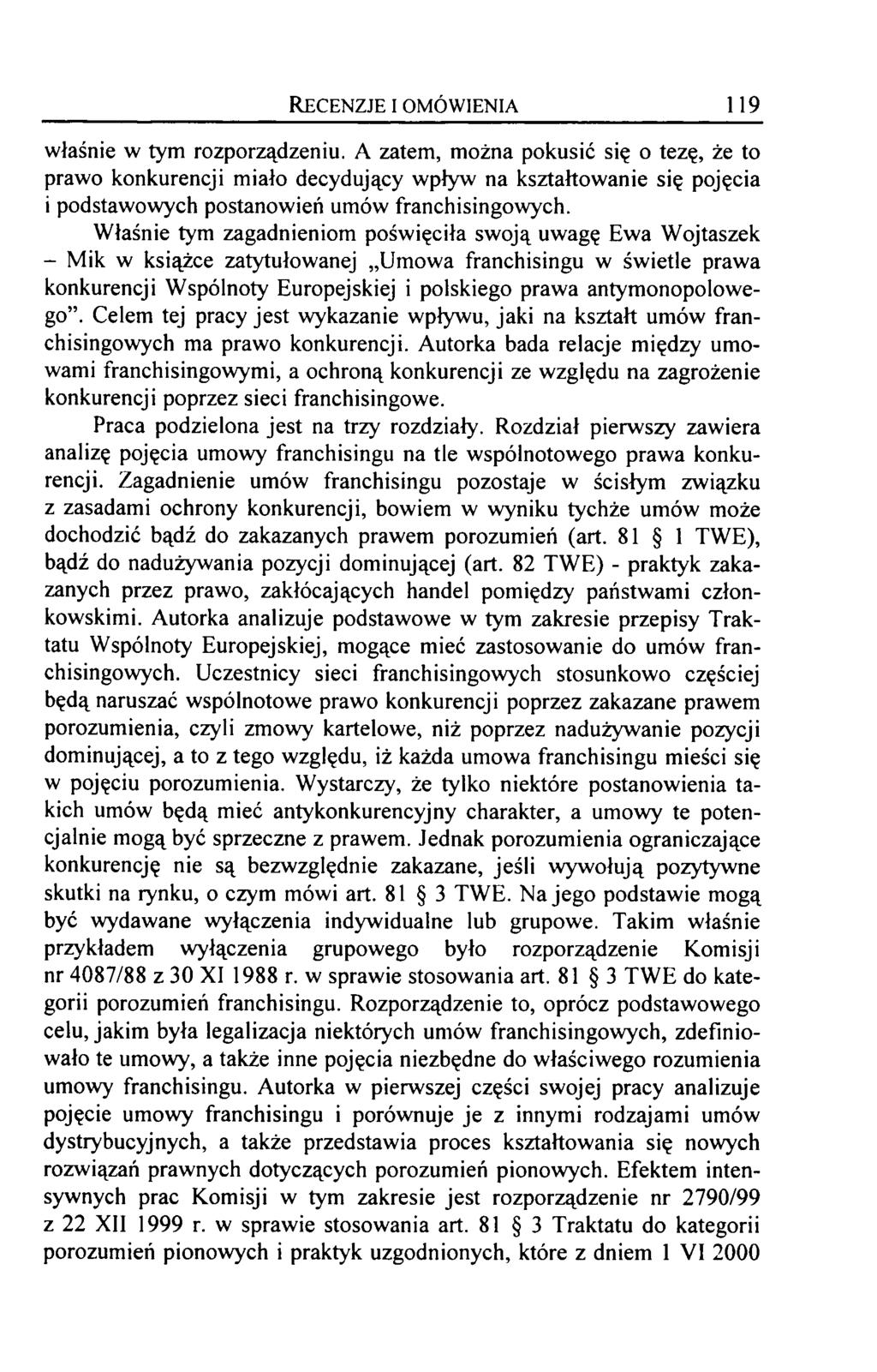 Recenzje i omówienia 119 właśnie w tym rozporządzeniu.