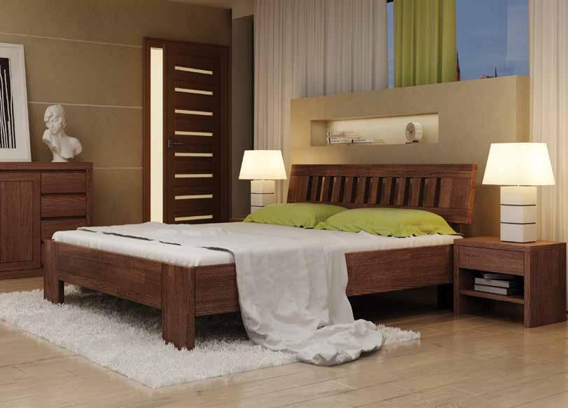 Łóżka wykonywane są z litego drewna bukowego.