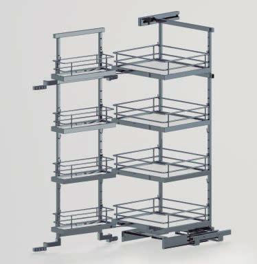 COMPACT Szafa Cargo Compact z półkami na front i tłumionym domykiem L/P wys. gł. korpusu (mm) szer.