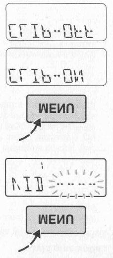 6006E Numer identyfikacyjny pojazdu (VID) Naciśnij i przytrzymaj przycisk MENU, aż na wyświetlaczu zmieni się napis.