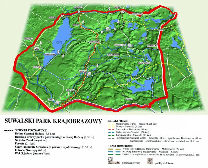 8 PASAKIŠKAS SUVALKIJOS TAKAS Kviečiame į edukacinius Vygrių Nacionalinio Parko takelius! 2013 metais buvo modifikuoti edukaciniai takeliai Las (miškas) ir Suchary (Sausasis).