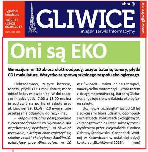 mieszkańców Gliwic do
