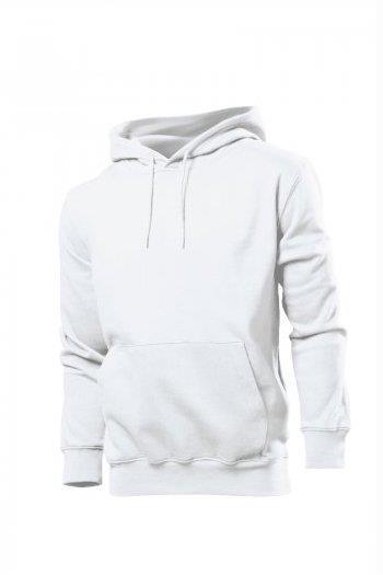 5. Bluza męska z kapturem biała Bluza Stedman Hooded Sweatshirt Men 280g/m2 Casual Fit 80% bawełny ring-spun/20% poliestru ( Materiały) geramatura: 280 g/m² taśma wzmacniająca na karku kieszeo z