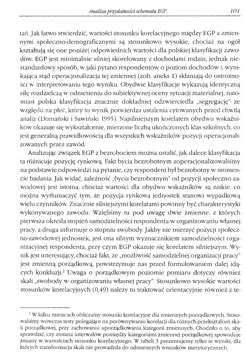 Analiza przydatności schematu EGP.. 101 tal"1.