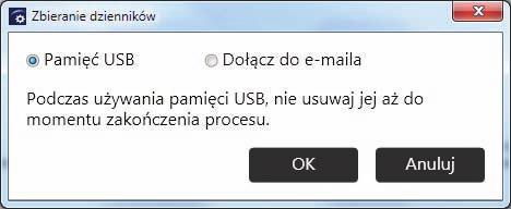 8. Zmienianie ustawień tablicy interaktywnej Zapisywanie dziennika w pamięci USB 1. Włóż pamięć USB do gniazda USB z boku ekranu. Włóż tylko jedną pamięć USB.