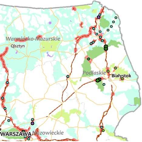 Kolizje obszarów cennych krajobrazowo z przebiegami dróg objętych Programem Budowy Dróg na lata 2010-2015 Opracowana przez Generalną Dyrekcję Dróg Krajowych i Autostrad prognoza oddziaływania na