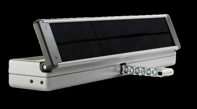 Ventic-Solar Napędy łańcuchowe VCD n automatyczne sterowanie oknami, n zintegrowany panel słoneczny, n codzienna naturalna wentylacja, n wygodna obsługa za pomocą pilota, n prosty