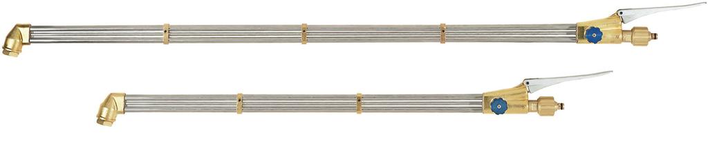 Nasadki do cięcia bezinżektorowe z dźwignią długie Kąt pochylenia główki Długość Dysze 219100248 75 655 mm Coolex 219100249 75 955 mm Coolex Nasadki do