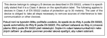 6. Informacje o przepisach Commission Federale de la Communication (FCC Declaration) Cet équipement a été testé et déclaré conforme auxlimites des appareils numériques de class B,aux termes de