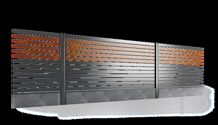 PP 002 (P82) NOCE I PP 002 (P82) PINO II ogrodzenia STYLIZOWANE / STYLISED fences Drewno jest jednym z najbardziej efektownych elementów wykończeniowych.