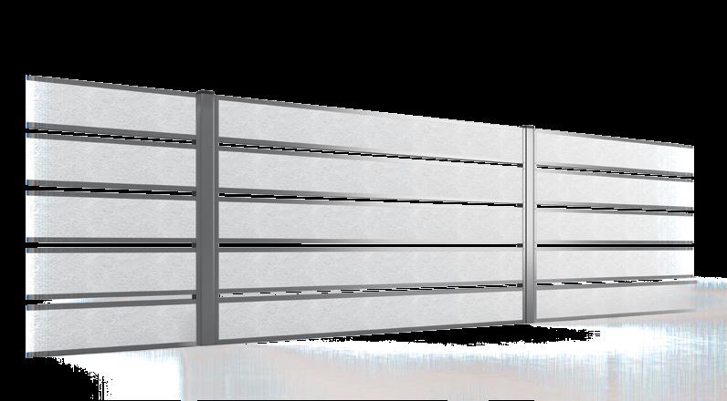 Ogrodzenie z płyt xps / xps panel fence słupy xps / XPS posts podmurówka xps / xps foundation Płyty są tynkowane dekoracyjnym tynkiem akrylowo-silikonowym.