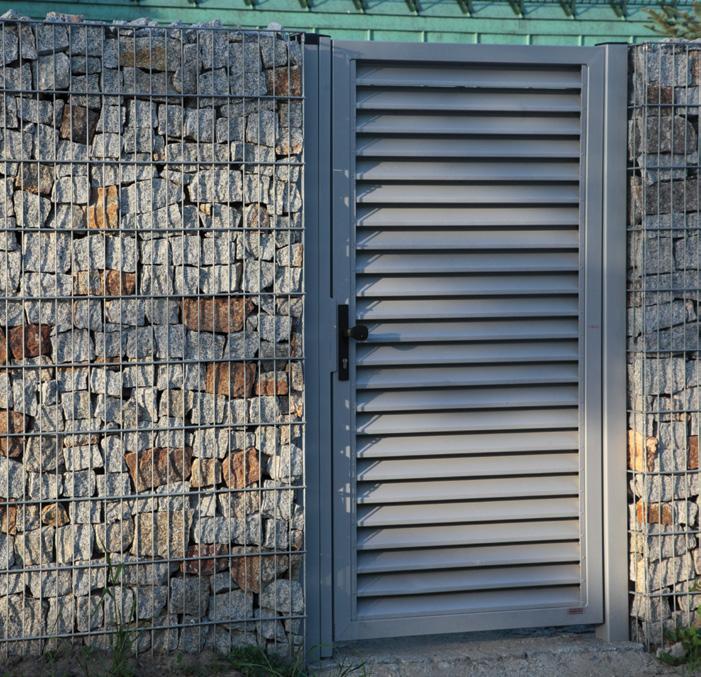KONSPORT gabions are perfect for making whole fences or single elements.
