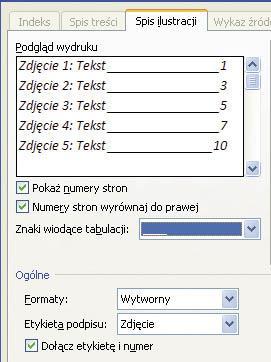 Technologie Informcyjne, Ekoenergetyk, sem I. 2016/2017 4. Nstępnie wpisz treść podpisu i kliknij n OK. Podpis zostje wstwiony. 5. Anlogicznie tworzymy podpisy do innych ilustrcji w nszym dokumencie.