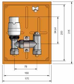 84 Skrzynka RTL RTL box Skrzynka RTL jest przeznaczona do ograniczenia temperatury na powrocie grzejnika lub/i do regulacji temperatury dla małych powierzchni ogrzewania podłogowego (do 15 m 2 ) w